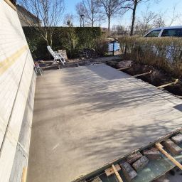 Beton vloer storten