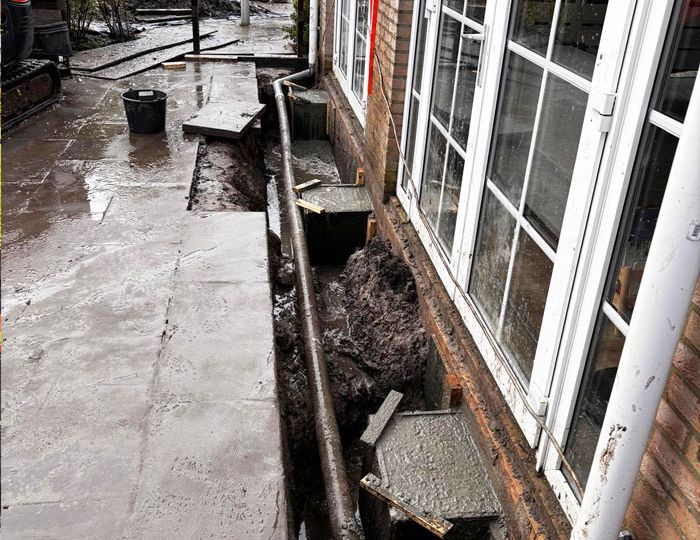 Stabiliseren woning fundering